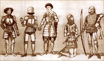Бургундские, английские, французские рыцари