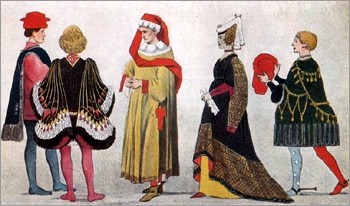 Элегантные модные веронцы ок. 1440 г.